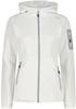 Куртка CMP Woman Fleece Jacket Fix Hood (3H19826) Jacket Knitted Melange Hoody (3h19826-A001) bianco
