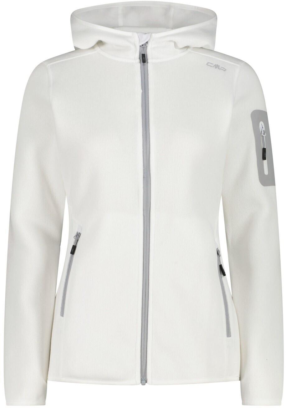

Куртка CMP Woman Fleece Jacket Fix Hood (3H19826) Jacket Knitted Melange Hoody (3h19826-A001) bianco 50