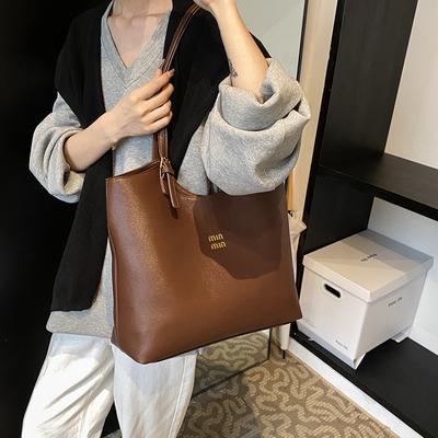 Fashion Large-capacity Bag Women's 2025 Autumn and Winter Retro Shoulder Bag Korean Version Niche High-end Casual Women's Bag