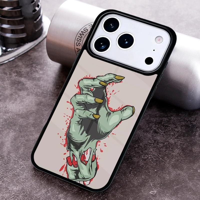 Zombie Hand Dead Halloween Phone Case For iPhone 17,16e,15,14,13,12,11,Mini,Pro,MAX Soft Silicone Cover