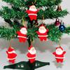 6pcs/set New Christmas Hanging Ornament 5cm Mini Santa Claus Figurine Xmas Old Man Pendant Hanging Decoration