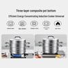 Kangbach 304 Stainless Steel 3-Layer Steamer