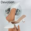 New Style Oversized Loafers with Pointed Toes and Thin Heels - Women's High-heeled Shoes Devotion