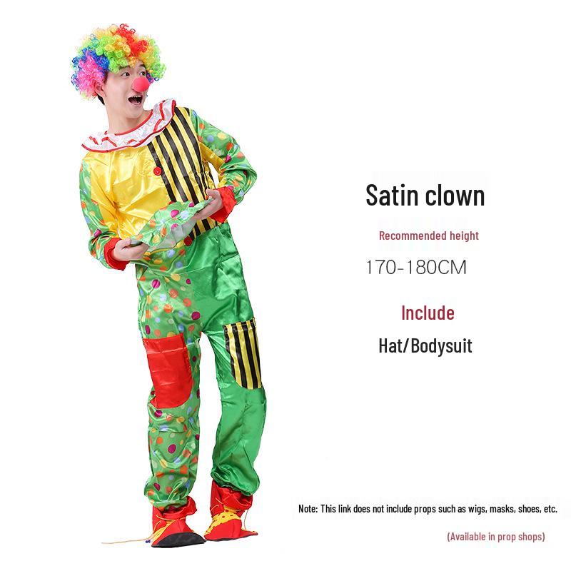 Halloween Adult Clown Costumes for Men & Women - Circus & Festival Performance Outfits