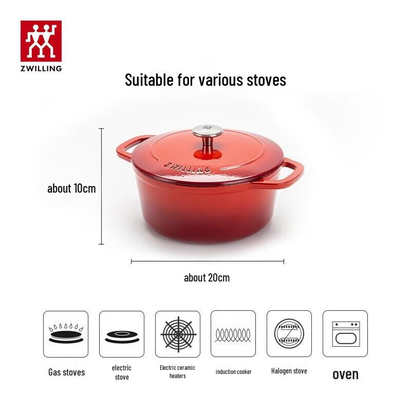 ZWILLING Enameled Cast Iron Round Stew Pot