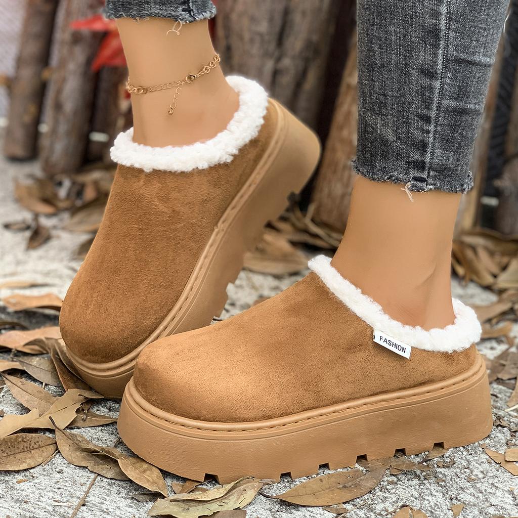 Fashion 2025 New Women Platform Boots Comfortable Luxury Fashion Ankle Boots Women Casual Thickened Fluff Shoes Woman Zapatos De Mujer