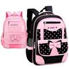 Set di borse da scuola per bambini di 6-12 anni per ragazza Zaino da scuola con fiocco carino e punto alla moda per iniziare la scuola Il regalo per la ragazza