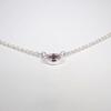 [Pre-owned] TIFFANY 925 By the Yard Pink Sapphire Necklace/j54-2