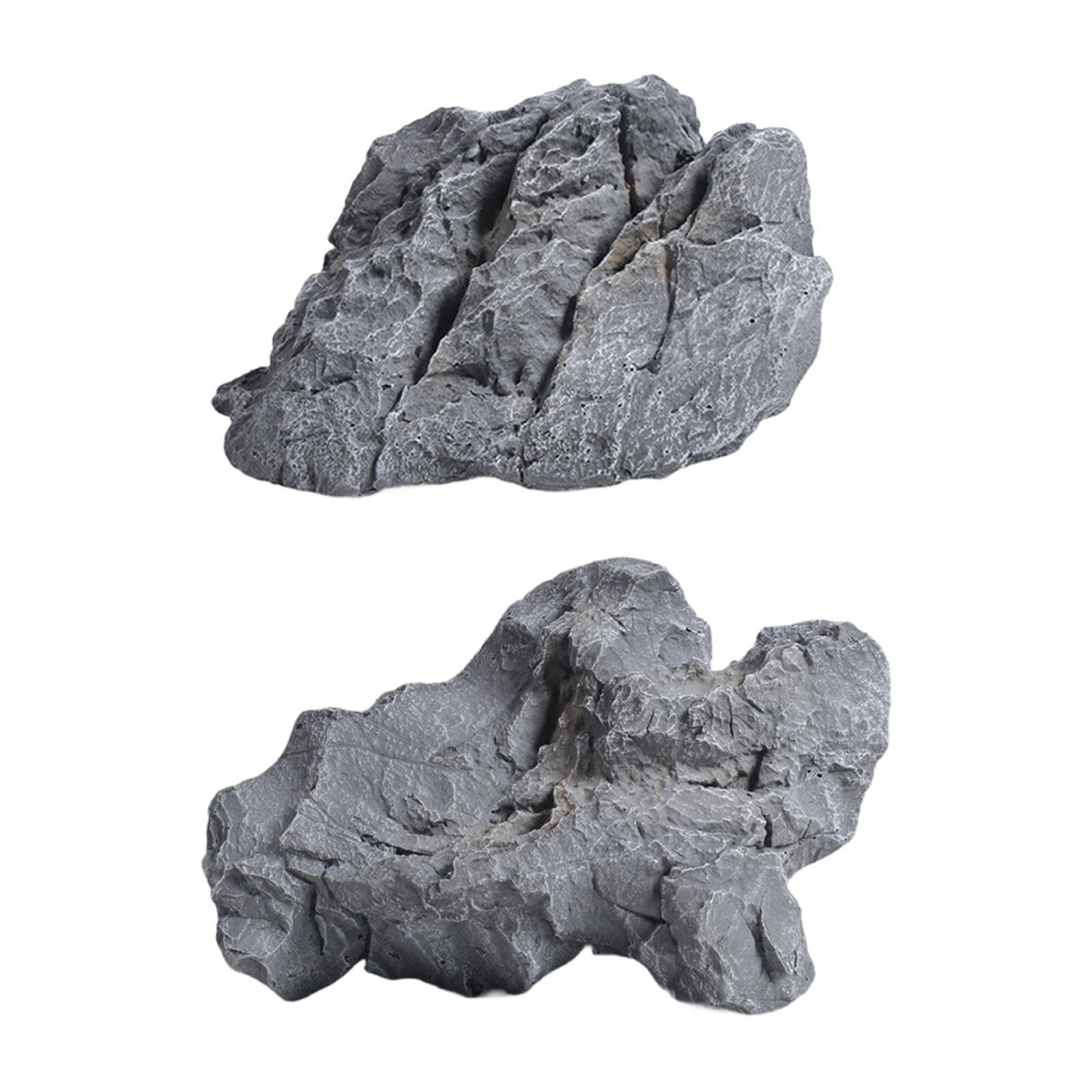 Artificial Rock Landscape Rock Photo Ornaments Landscaping Decorative Foam 24x19x14cm