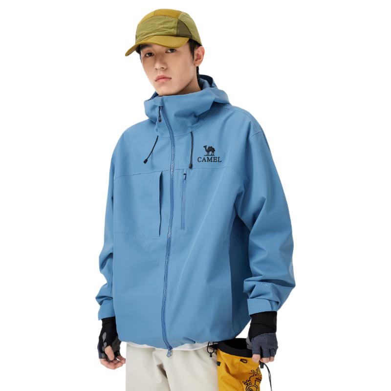 CAMEL Unisex Hooded Outdoor Soft Shell Jacket L