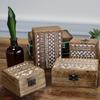 Wooden Box Whitewashed Slavic Design 15x10x6 cm
