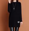 Mid-Length Knit Sweater Dress - Stylish Plus Size for Autumn/Winter