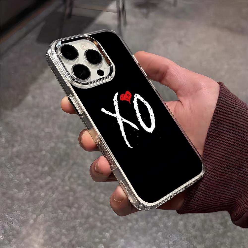 Die W-Weeknd XO Sänger Handyhülle Für IPhone 17 Air 16 E 15 14 13 12 11 Plus Pro Max Galvanisiert Transparent Weiche Hülle