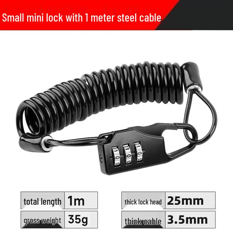 Electric Vehicle & Bicycle Anti-theft Helmet Hook Lock