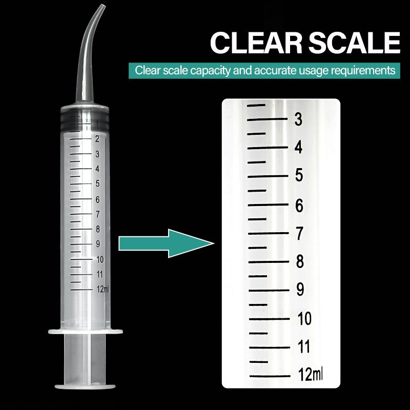 Elbow Syringe Bird Feeding Breast Feeding Medicine Feeder 12ml Plastic Syringe Needleless Syringe Pigeon Feeder Bird Feeder 1pc