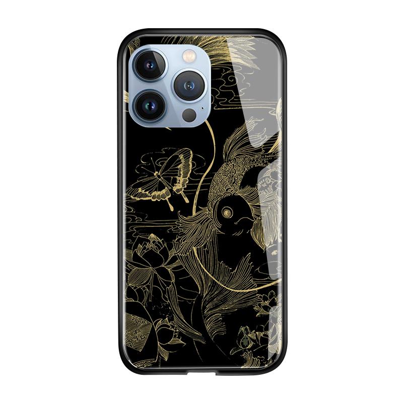 Etui na telefon z hartowanego szkła dla iPhone 11 12 13 14 15 16 17 Redmi 10 12 14C Note10 Note14 Xiaomi 11Lite PocoC75 Miękkie krawędzie Odporne na wstrząsy Gładka obudowa