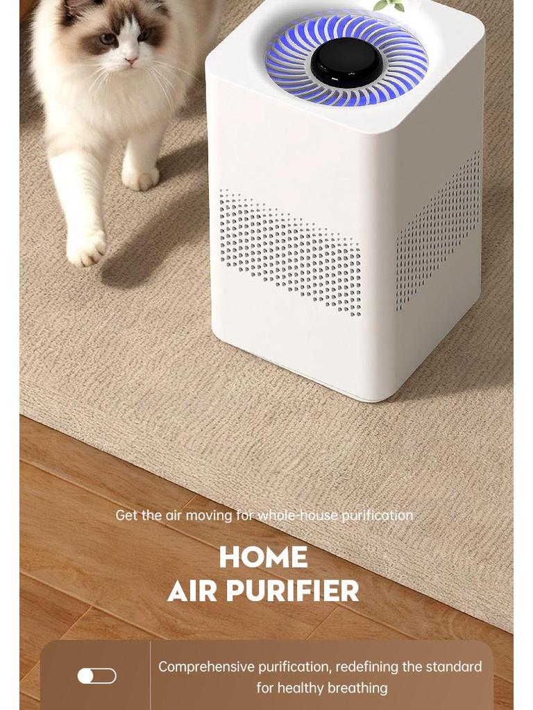 USB Air Purifier with Negative Ion, Formaldehyde and Odor Removal, Indoor Deodorization.