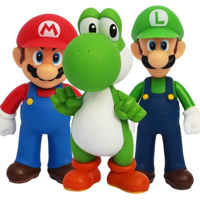 12cm Cute Super Mario Brothers PVC Action Figures Toy Table Decor Collectible