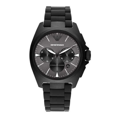 Emporio Armani Chronograph Black Stainless Steel Watch