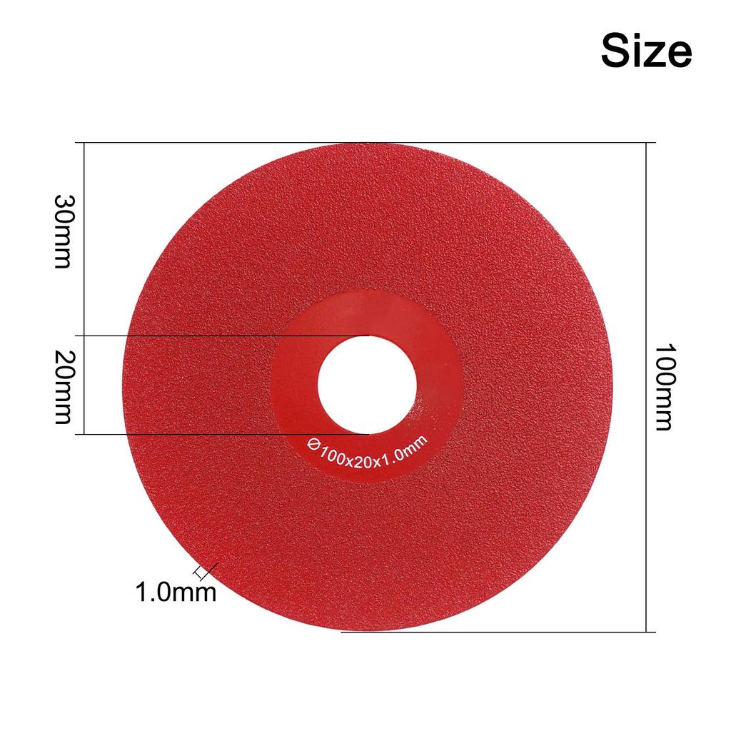1 Pcs 100mm Angle Grinder Glass Cutting Disc Saw Wheel For Marble Polishing Grinding Chamfering Glass Cutting Tool