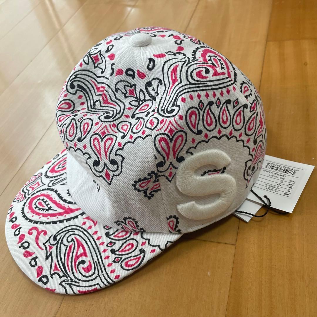 Used [Sacai] *New unused* Rare item 22SS Paisley CAP White