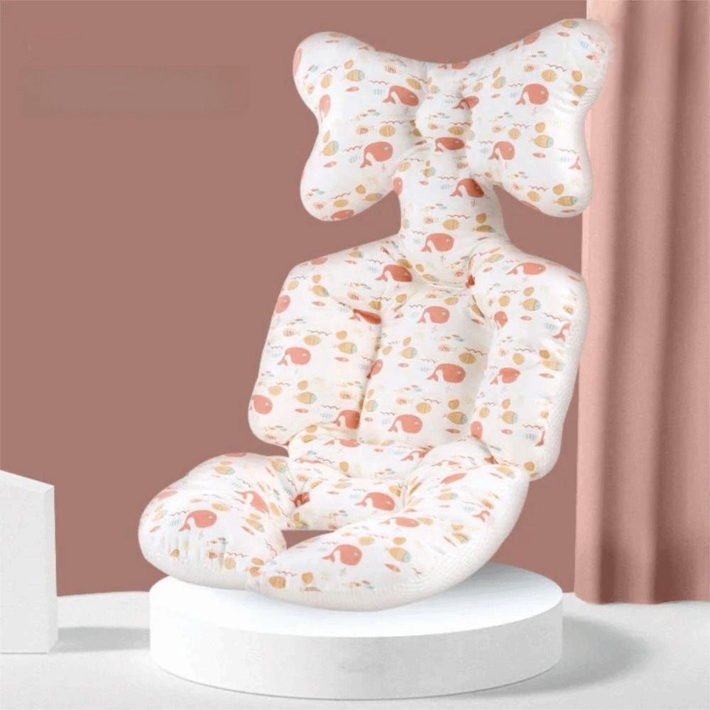 Cartoon Printed Baby Stroller Cushion Comfortable Dining Chair Cotton Pad  Travel Essential