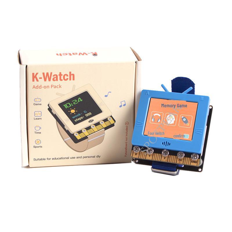 K-Watch: Micro:Placă de Expansiune Ceas Programabil cu Biți cu Editor Python