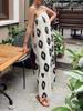 Oversized French Style One-Shoulder Strappy Beach Dress for Women