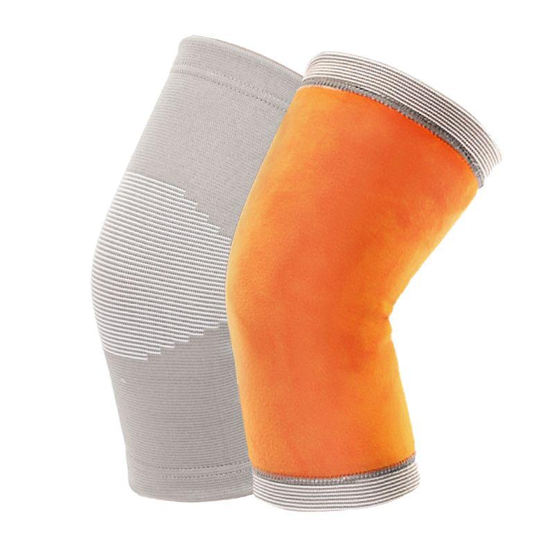 Thickened Fleece-Lined Knee Warmers Unisex Knee Joint Protection Winter Cold Resistance Leg Warmers for the Elderly