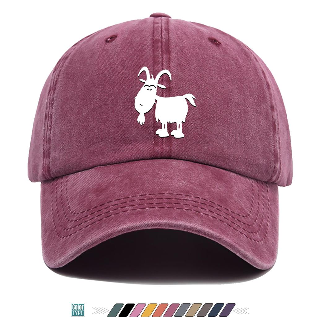 Simple Style Goat Print Truck Hat Is Comfortable, Breathable, Fashionable and Beautiful