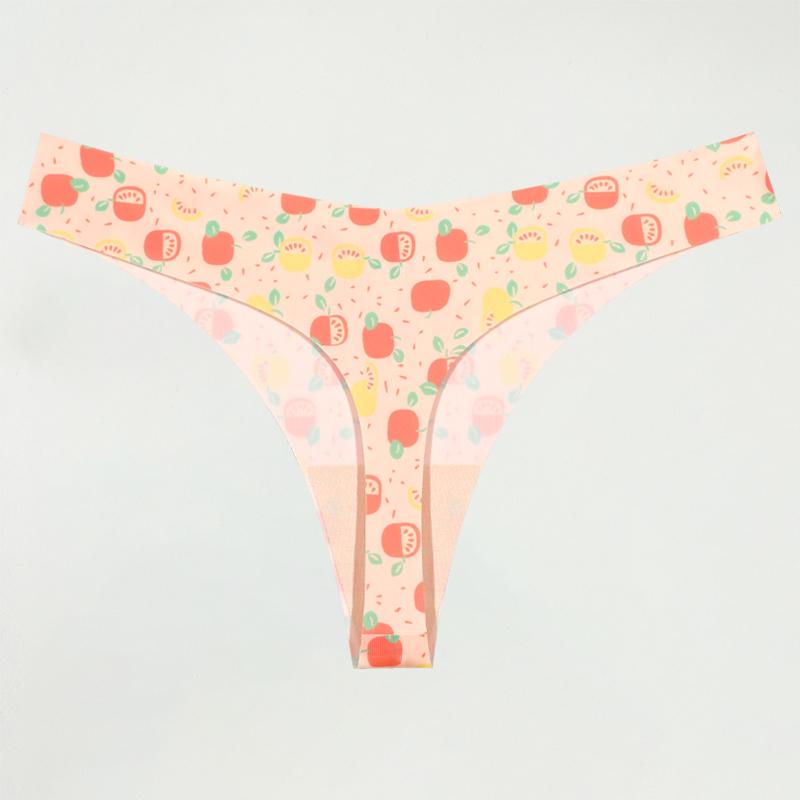 Ultra-thin Seamless Underwear Women's Panties Sexy Graphic Print Thongs Female Low-Waist Stretch G Strings Comfort Lingerie New
