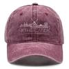 Niederlande Wahrzeichen Gebäude Druck Unisex Trucker Hat Gewaschene Baumwolle Atmungsaktiv Snapback Baseballkappen Street Style Hut