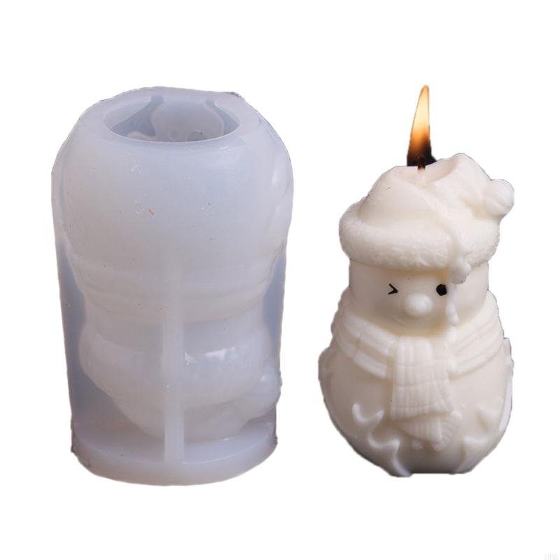 Christmas Theme Silicone Mold Snowman Silicone Mould For Handmade Soap Making Epoxy Resin Craft J0MC