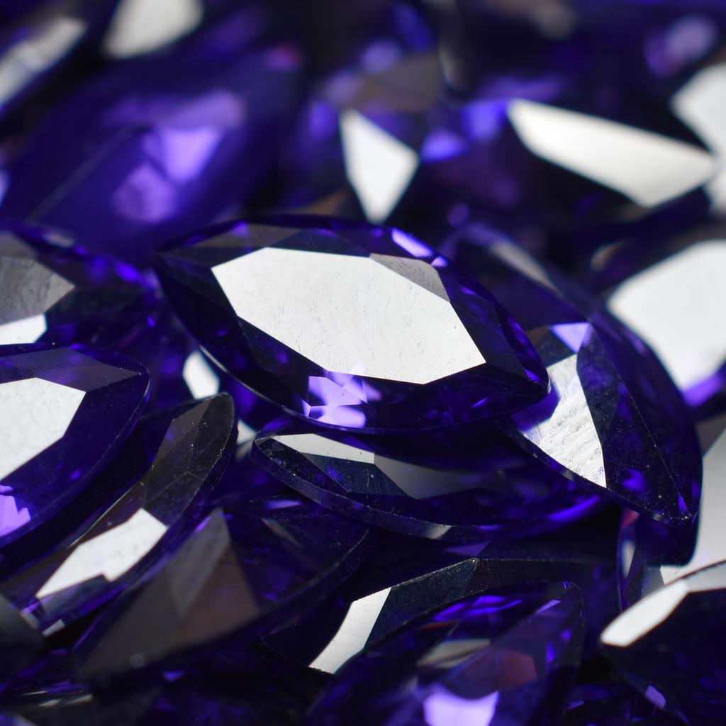 Natural Purple Tanzanite Loose Gemstone Marquise Cut 7x5 mm 21 pcs for Jewelry Making and Crafts
