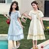 Girls' Summer Dress 2026 New Style Children's Elegant Girls' Summer Girls' Summer Girls' Beautiful Girls' Skirt