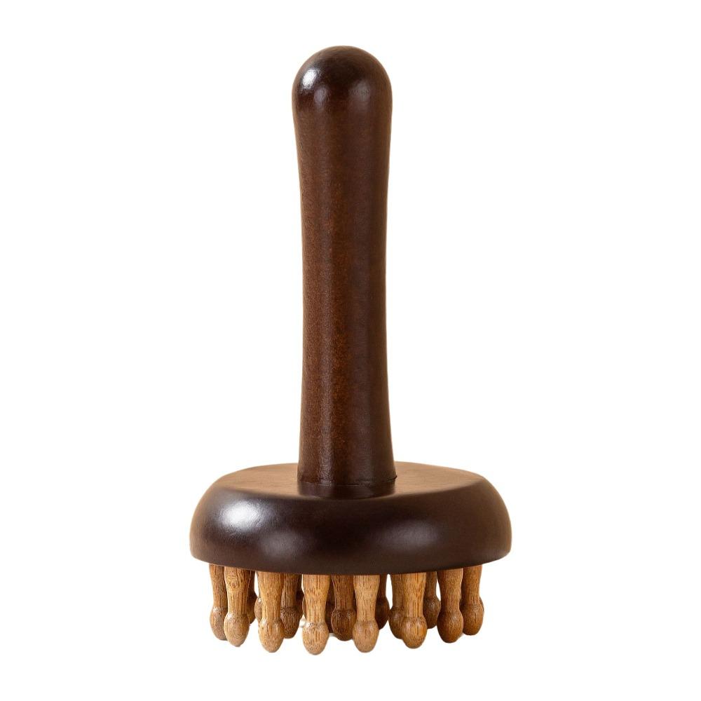 28 Teeth Gua Sha Massage Tool Natural Wood Scalp Massage Brush Wood Massage Comb Muscle Tension Coffee Wood Teeth