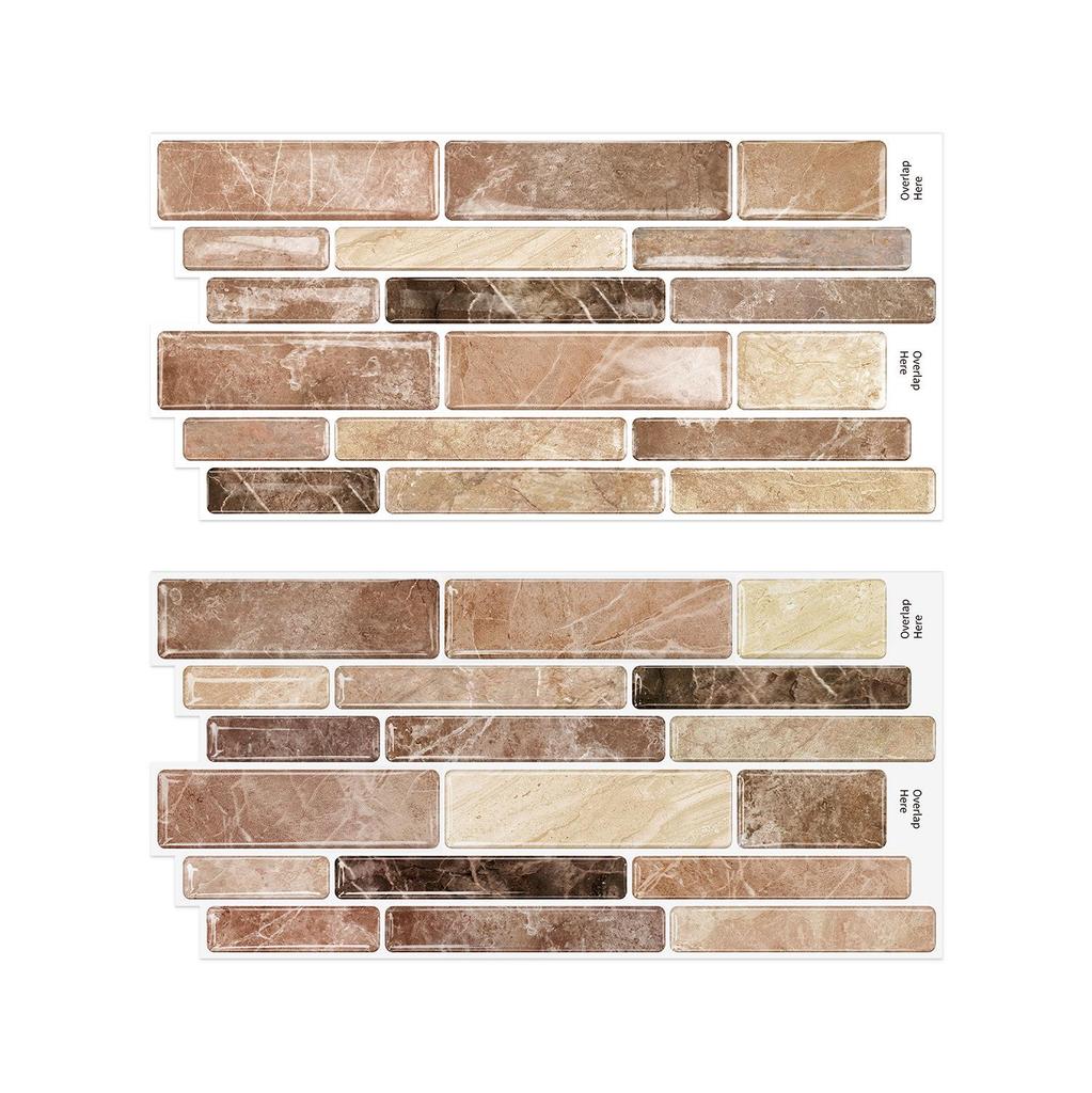 Meiji 3D Waterproof Self-Adhesive Wall Sticker for Kitchen and Bathroom Renovation