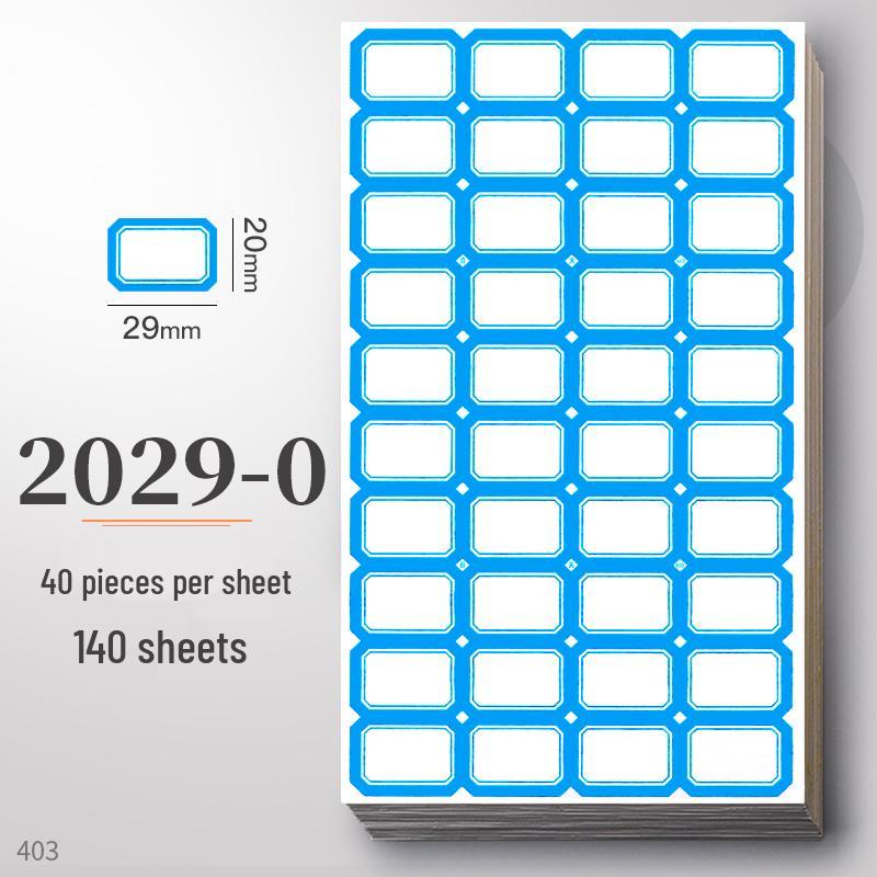 Waterproof Self-Adhesive Name Stickers for Books, Keys, and Notes