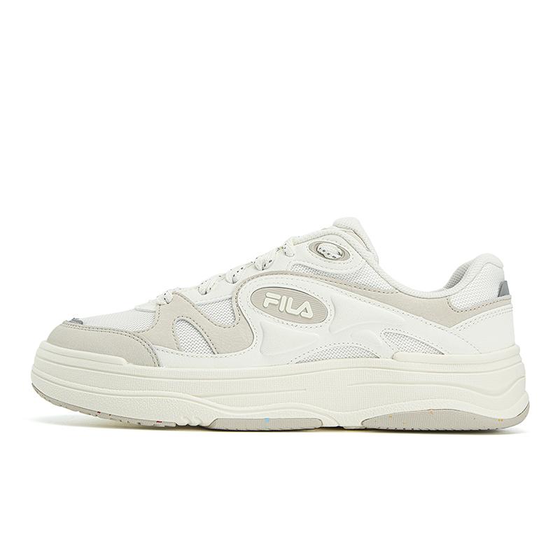 

FILA VIBE Abrasion Resistant Lightweight Breathable Low top Skateboard Shoes Men s Early Snow/Oyster Gray Brown F12M623210FPO 44