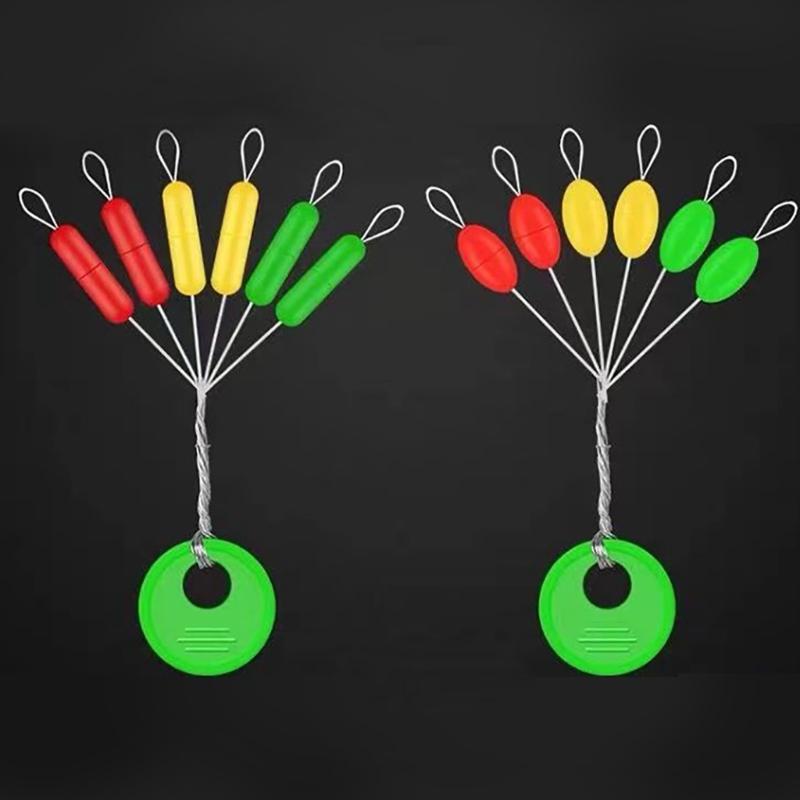 100 Pcs Silicone Fishing Oval/Cylinder Float Stop Stoppers Fishing Float Fishing Bobber Fishing Tackle Accessories