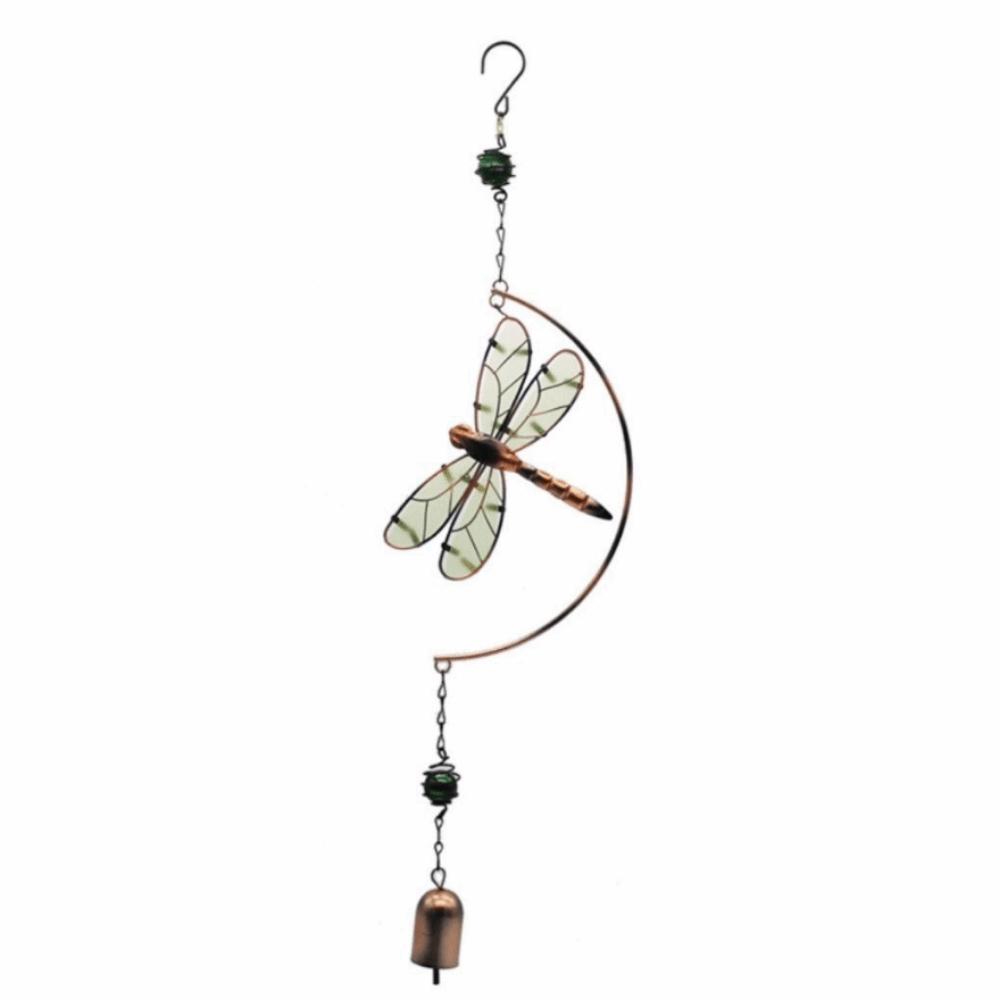 Luminous Glow Dragonfly Wind Bell Good Luck Symbol Wind Spinner Decor For Patio