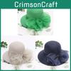 Sun Protection Wide Brim Hat With Butterfly Bow For Summer Outdoor Travel Womens Fashion