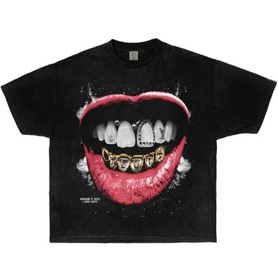 Neniom Grillz Vintage Boxy Shirt Streetwear Graphic Tee Y2K Unisex T-Shirt