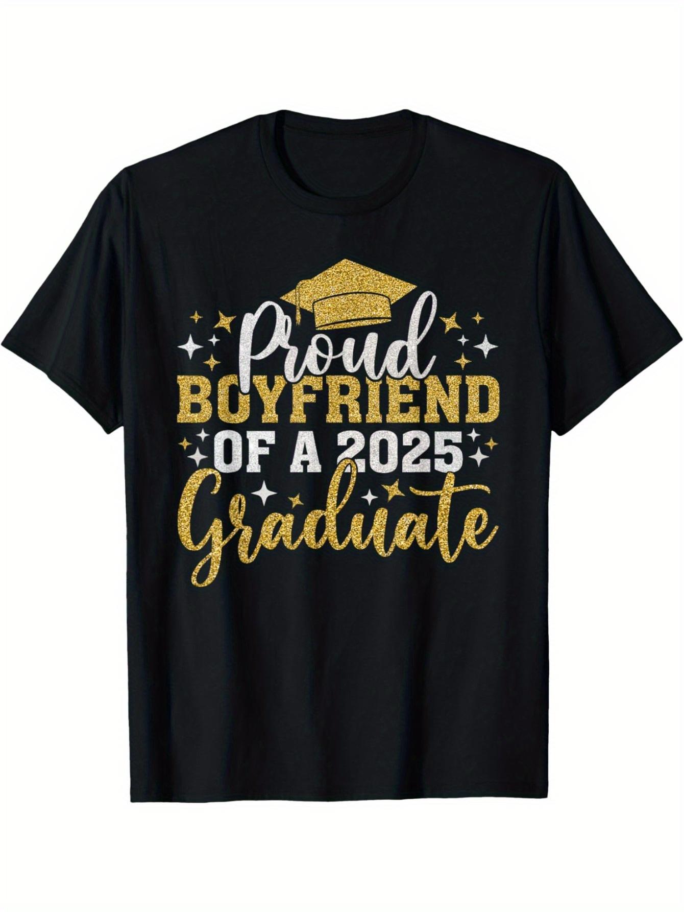 

2025 Proud Of A Class Of 2025 Graduate T-Shirt | Casual Crew Neck S