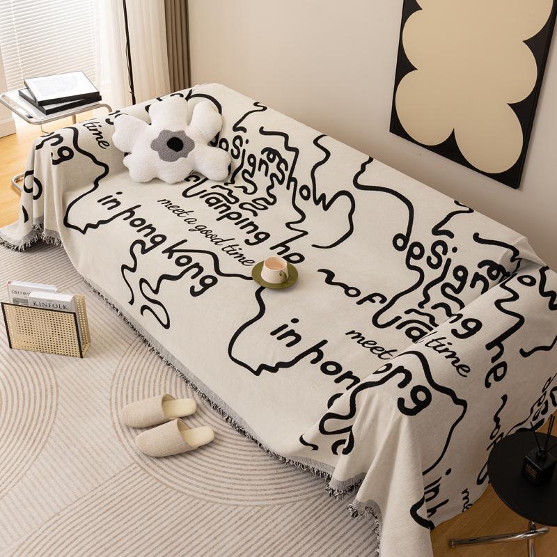 Simple Style Sofa Cover Cloth Dust Towel Sofa Blanket No Fading No Pilling Sofa Cover