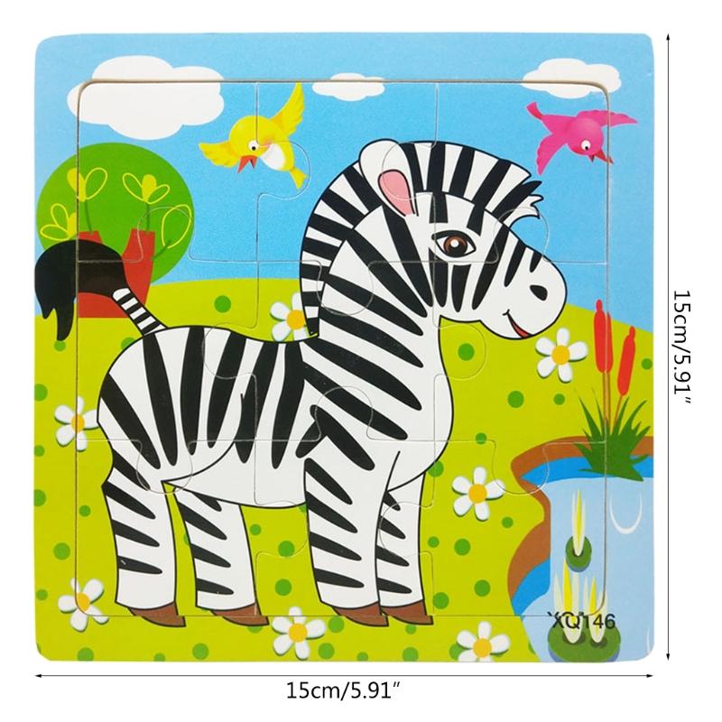 Kids Educational Toys Jigsaw Puzzle Toy for Toddler Children Boys and Girls Educational Puzzle Toys Wooden Frame Puzzle