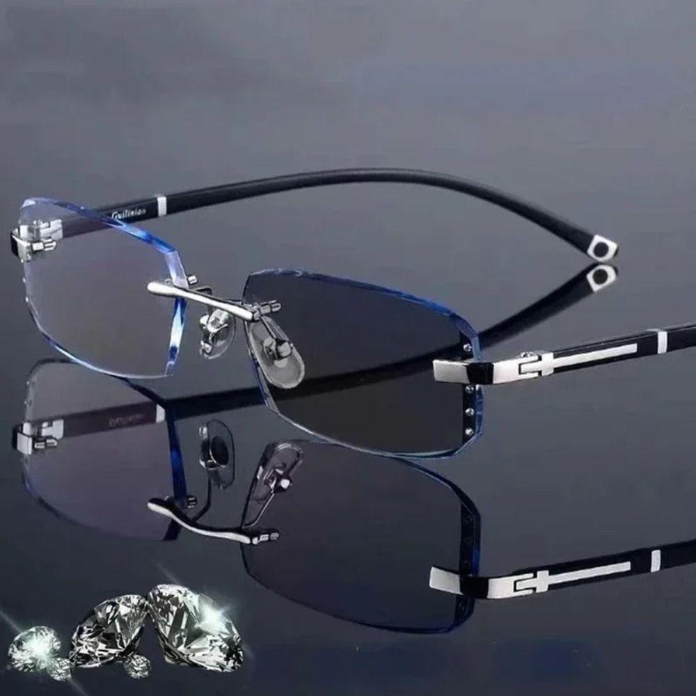 Rimless Design Color Changing Eyeglasses UV400 Protection UV400 Eyeglasses  Business Use