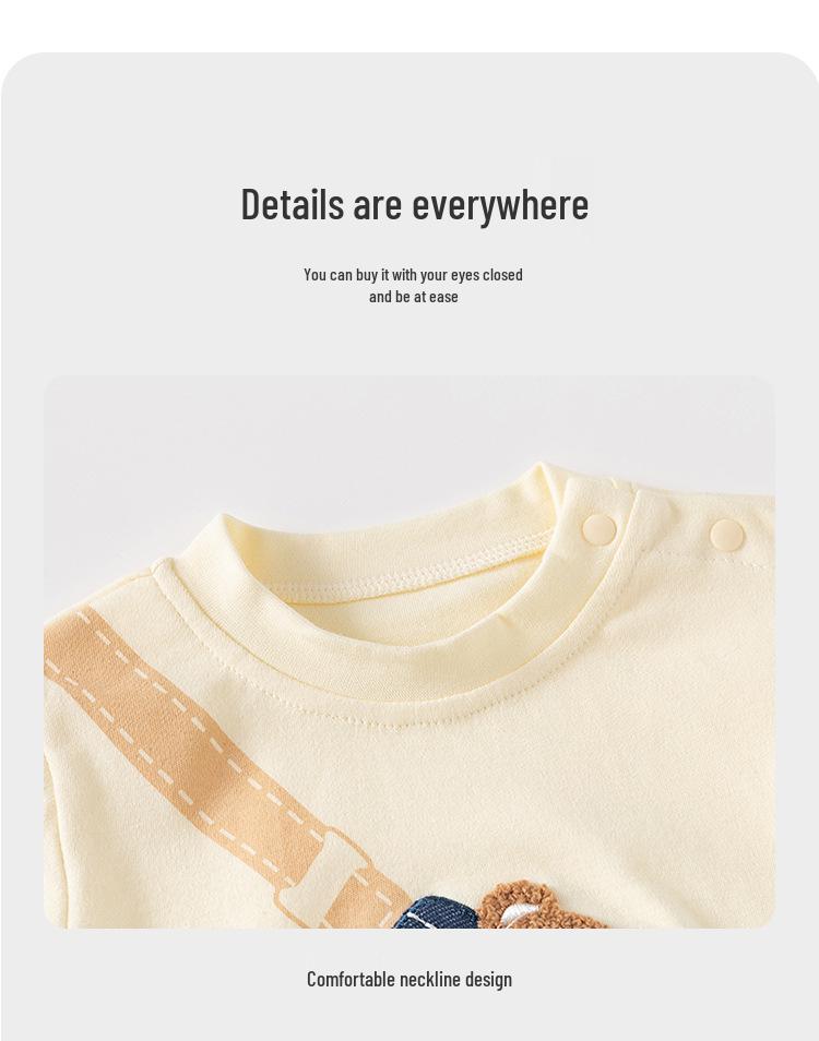 Jungen Baumwoll-Sweatshirt & Lange Hose - 2-teiliges Frühling/Herbst-Set