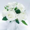 Custom European Simulated Rose Bridal Bouquet for Weddings, Photography, and Valentine's Day