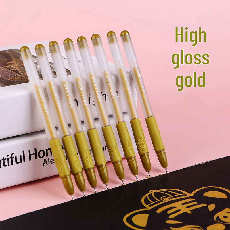 Oudemei 12-Color Pastel Highlighter Journal Pens, Watercolor & Outline for Drawing, Notes & Doodling, 1.0mm White Tip.